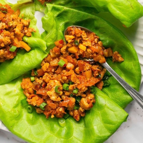 Healthy Chicken Lettuce Wraps