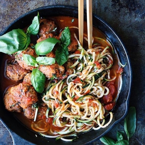 Paleo Moroccan Spaghetti Meatballs