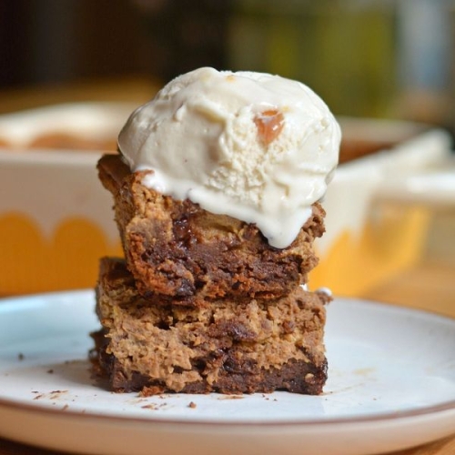 chocolate brownies with pumpkin (high protein)
