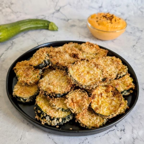 Crispy Baked Courgette | Alternative To Fried Courgette