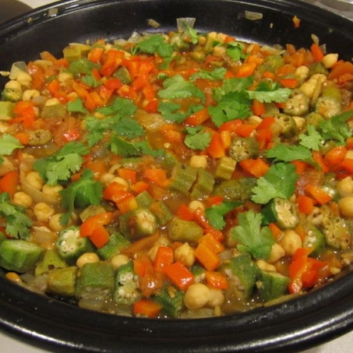 Okra & Chickpea Tagine