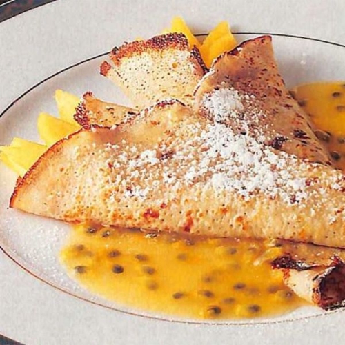 Mango pancakes