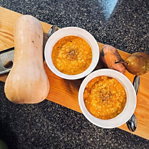 Butternut Squash & Red Lentil Soup – Instant Pot Pressure Cooker
