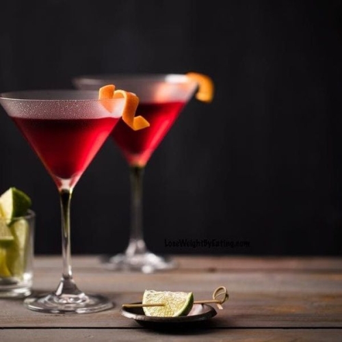 Low Calorie Cosmopolitan Cocktail