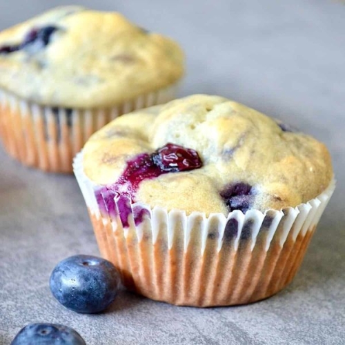 Low Calorie Blueberry Muffin