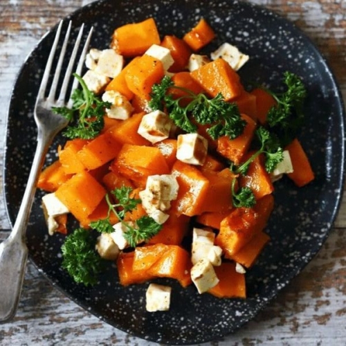 Low Calorie Pumpkin and Feta Salad