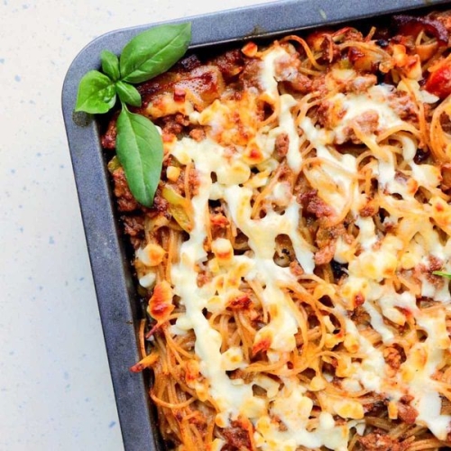 Low Calorie Baked Spaghetti