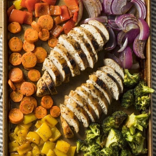 Low Calorie Chicken Sheet Pan Dinner