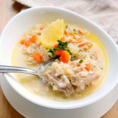 Low Calorie Greek Lemon Chicken Soup