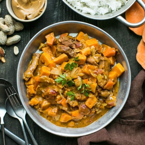 African Chicken Peanut Stew with Sweet Potato