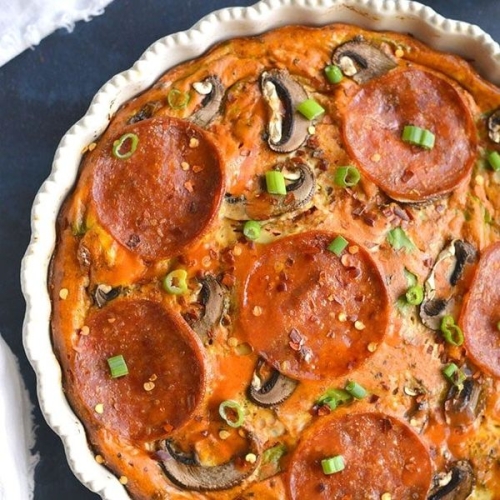 Low Carb Pizza Frittata