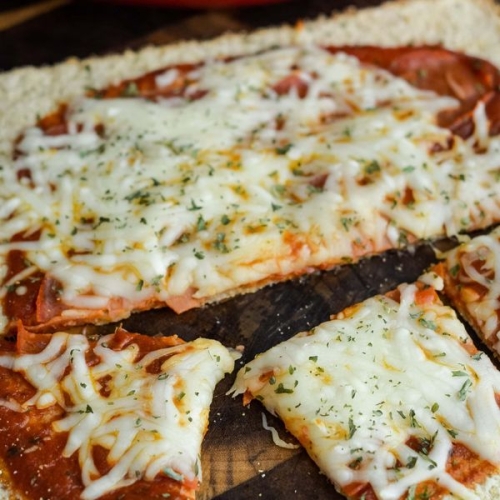Pepperoni Pizza with Cauliflower Pizza Crust