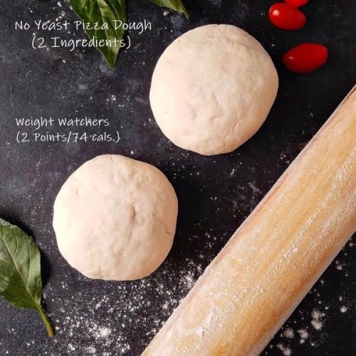 Easy No Yeast Pizza Dough (2 Ingredients)