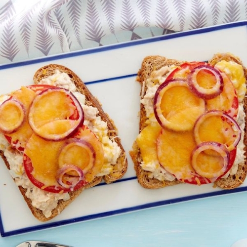 Open-Faced Tuna Melt