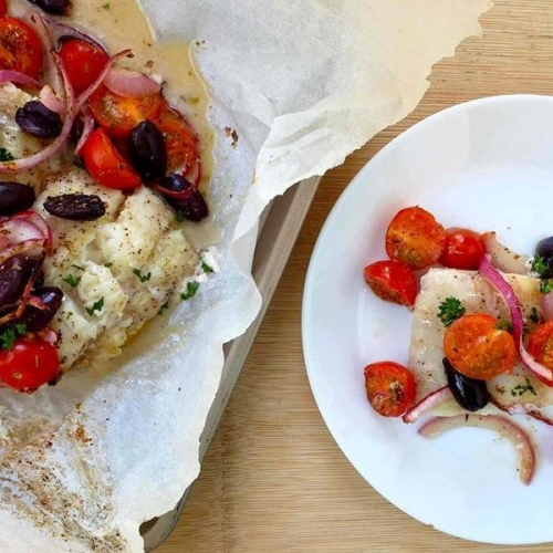Mediterranean Baked Cod