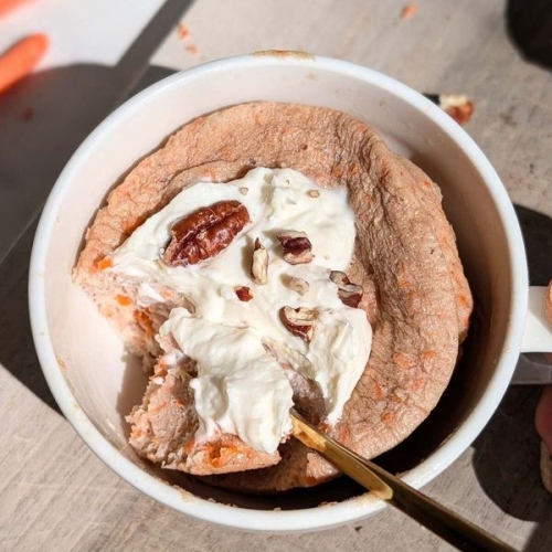 Single Serve Protein Carrot Cake – In a mug for one!