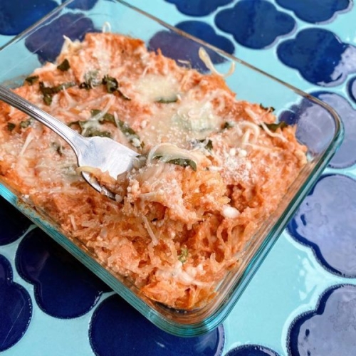 Million Dollar Spaghetti Squash Bake (Single-Serve)