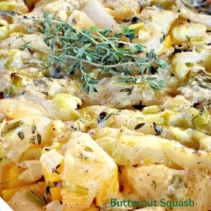 Butternut Squash and Pear Gratin