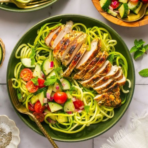 Greek Bowl with Chicken and Zucchini