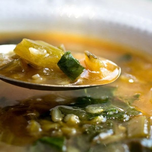 Swiss Chard and Rice Soup