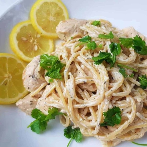 Creamy lemon chicken pasta