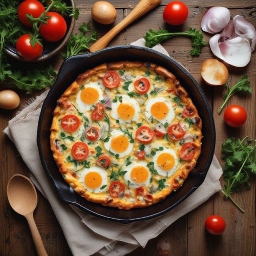 Protein-Packed Egg and Tomato Frittata