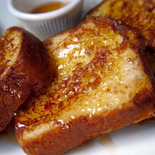 Skinny Pumpkin Pie French Toast for Two