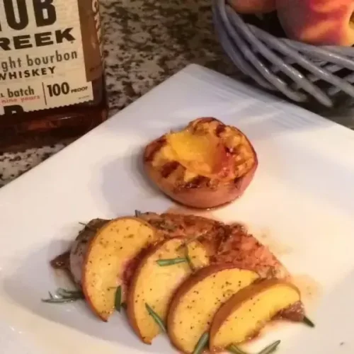 BBQ PEACH BOURBON CHICKEN