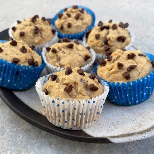 Banana Chocolate Chip Pancake Muffins Recipe