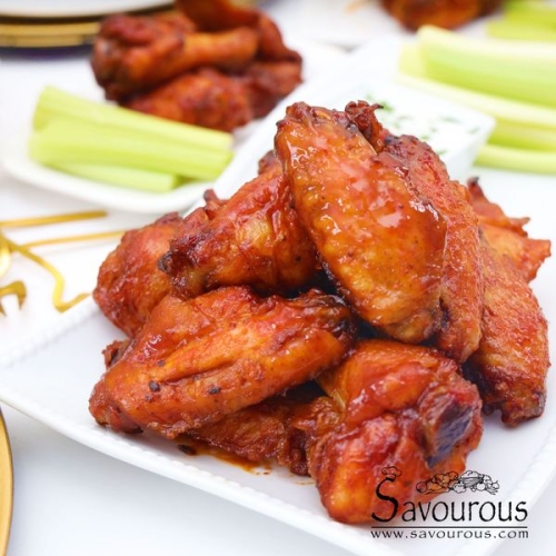 Keto Sweet and Tangy Buffalo Chicken Wings