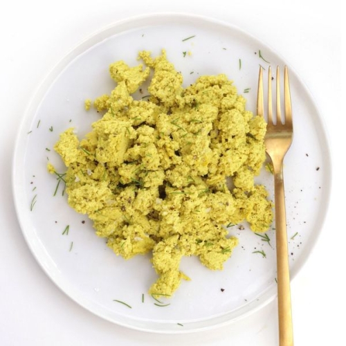 Vegan Scrambled Eggs (Made from Pumpkin Seeds)