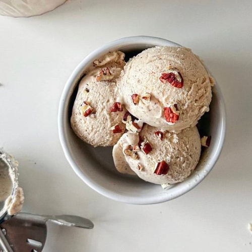 Butter Pecan Cottage Cheese Ice Cream