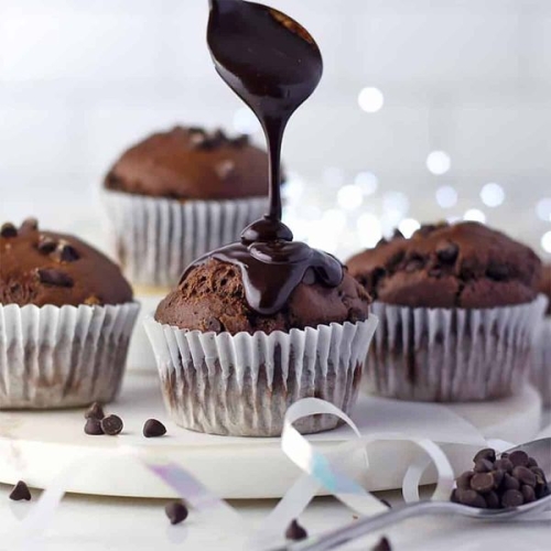Chocolate Pumpkin Muffins