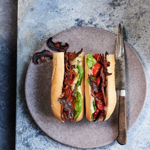 The MBLT vegan sandwich