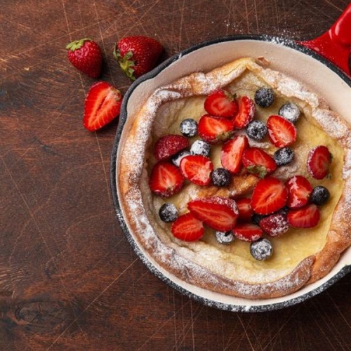 Whether you call it Dutch baby, German pancake, hootenanny or pannecocken, there is no beating this puffed pancake