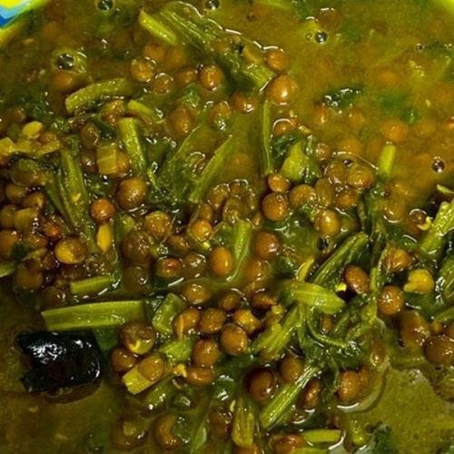 Spinach Whole Masoor Daal