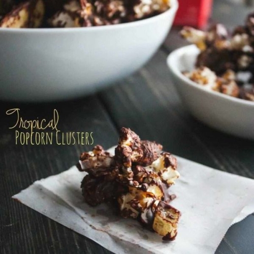 Tropical Low Calorie Popcorn Clusters