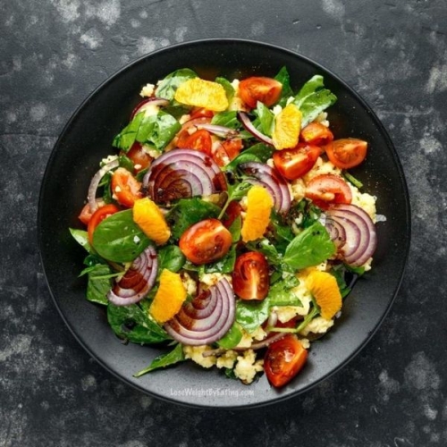 Low Calorie Vegan Salad with Millet