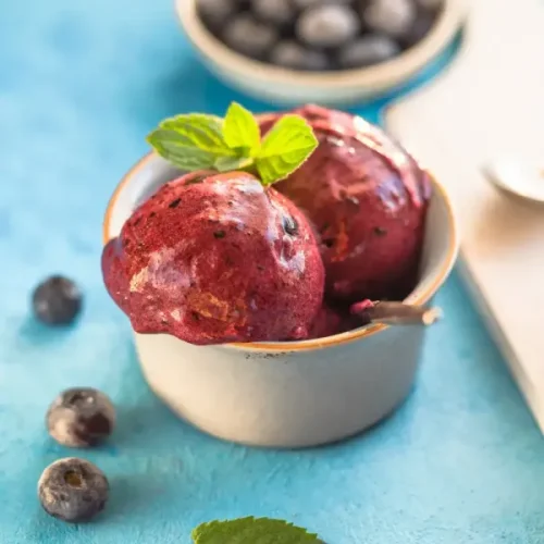 Ninja Creami Pomegranate Blueberry Sorbet (Low Calorie)