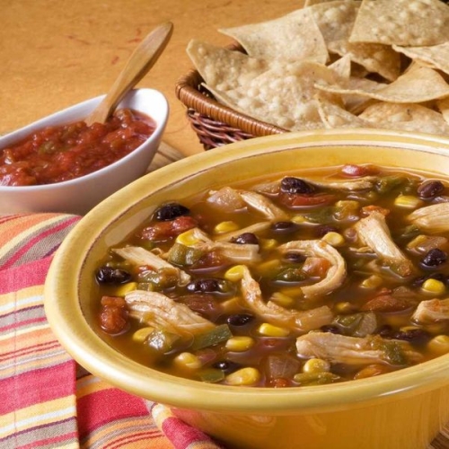 Low Calorie Chicken Tortilla Soup