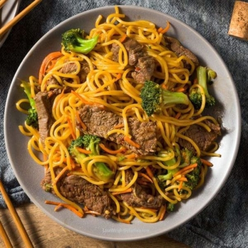 Low Calorie Beef Lo Mein