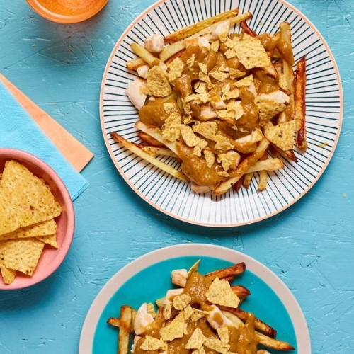 Loaded Fries with Katsu Curry Sauce | Slimming & Weight Watchers Friendly