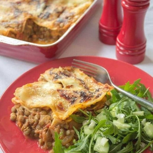 Green Lentil Lasagne