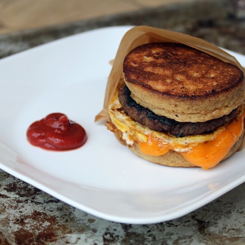 Low-Carb Pancake Sandwich