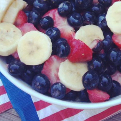 Red, White, and Blueberry Fruit Salad