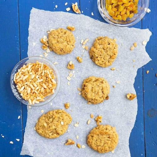 Low Sugar Oatmeal Cookies
