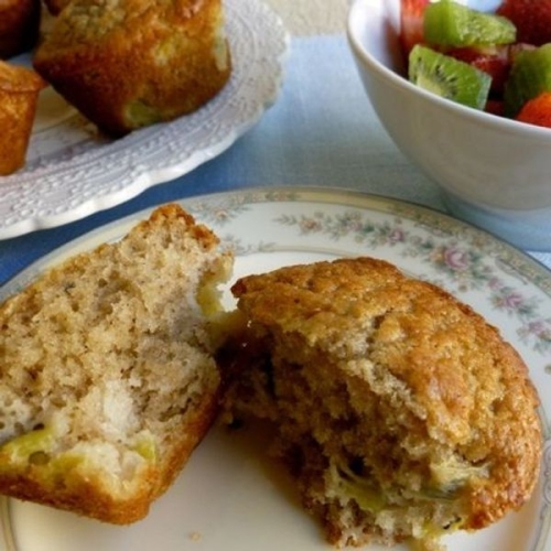 Low Fat Kiwifruit Muffins Recipe