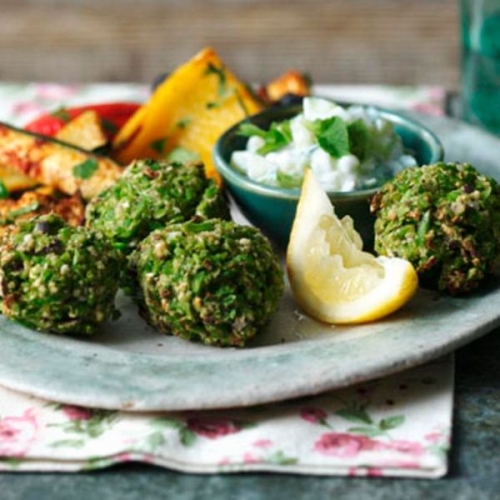 Edamame falafel