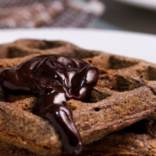 Avocado and Chia Buckwheat Waffles