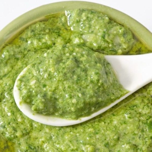 Low Calorie Pistachio Pesto (30 Calories)